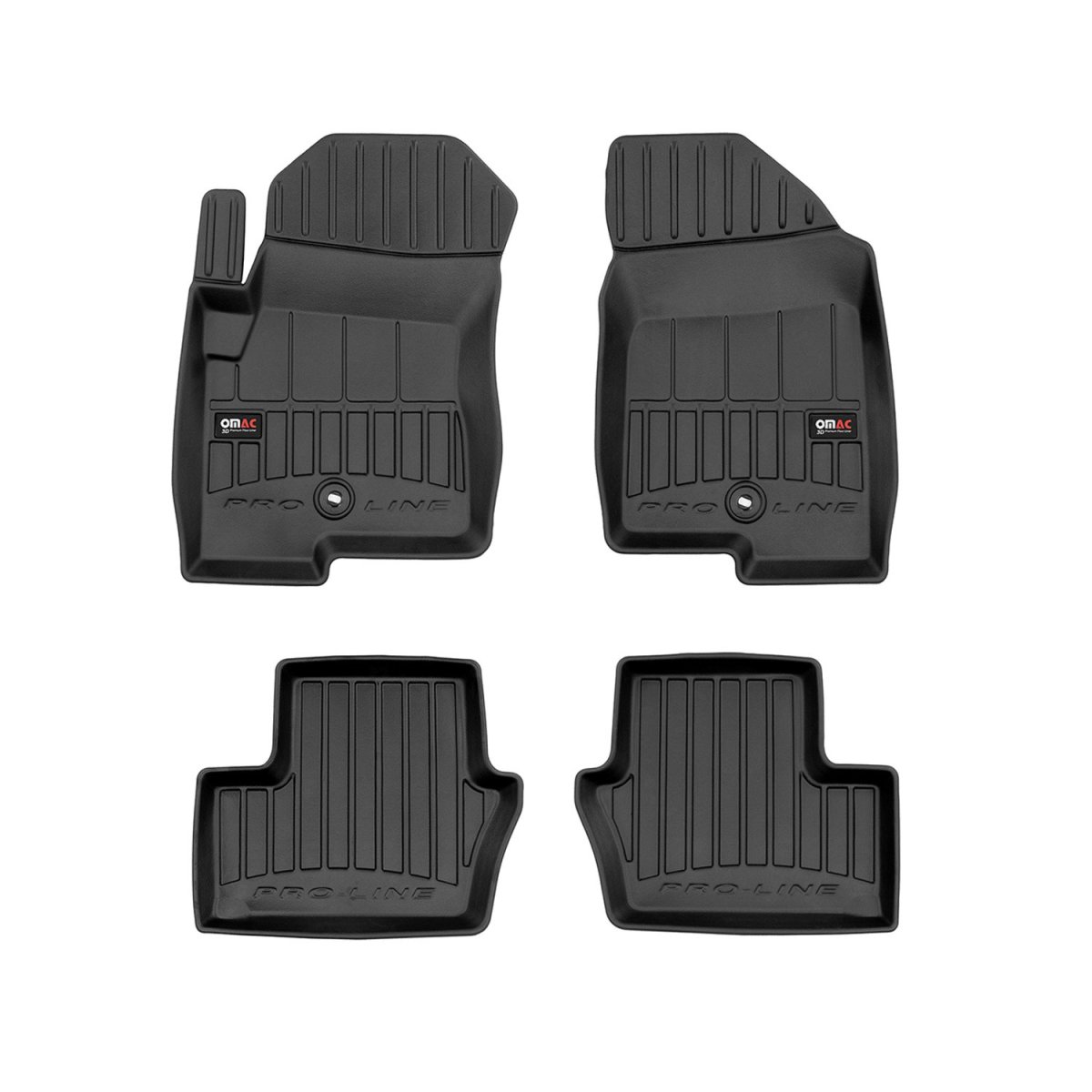 Jeep Compass Floor Mat - Omac - Premium TPE - Black - '07-'17 Jeep Compass Floor Mat - Omac - Premium TPE - Black - '07-'17